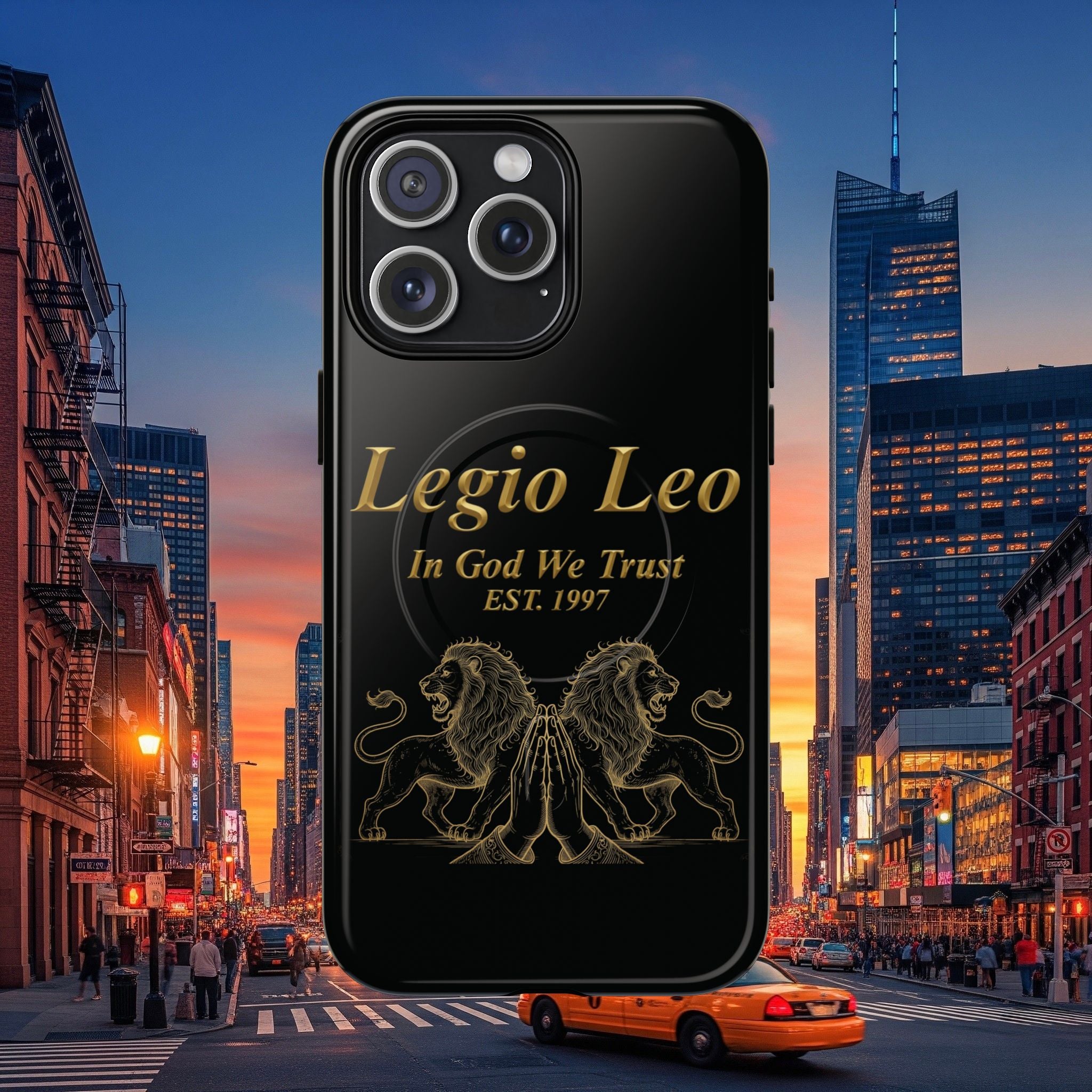 Tough Magnetic Phone Cases - Embrace Strength and Style, Legio Leo Design, Durable Protection