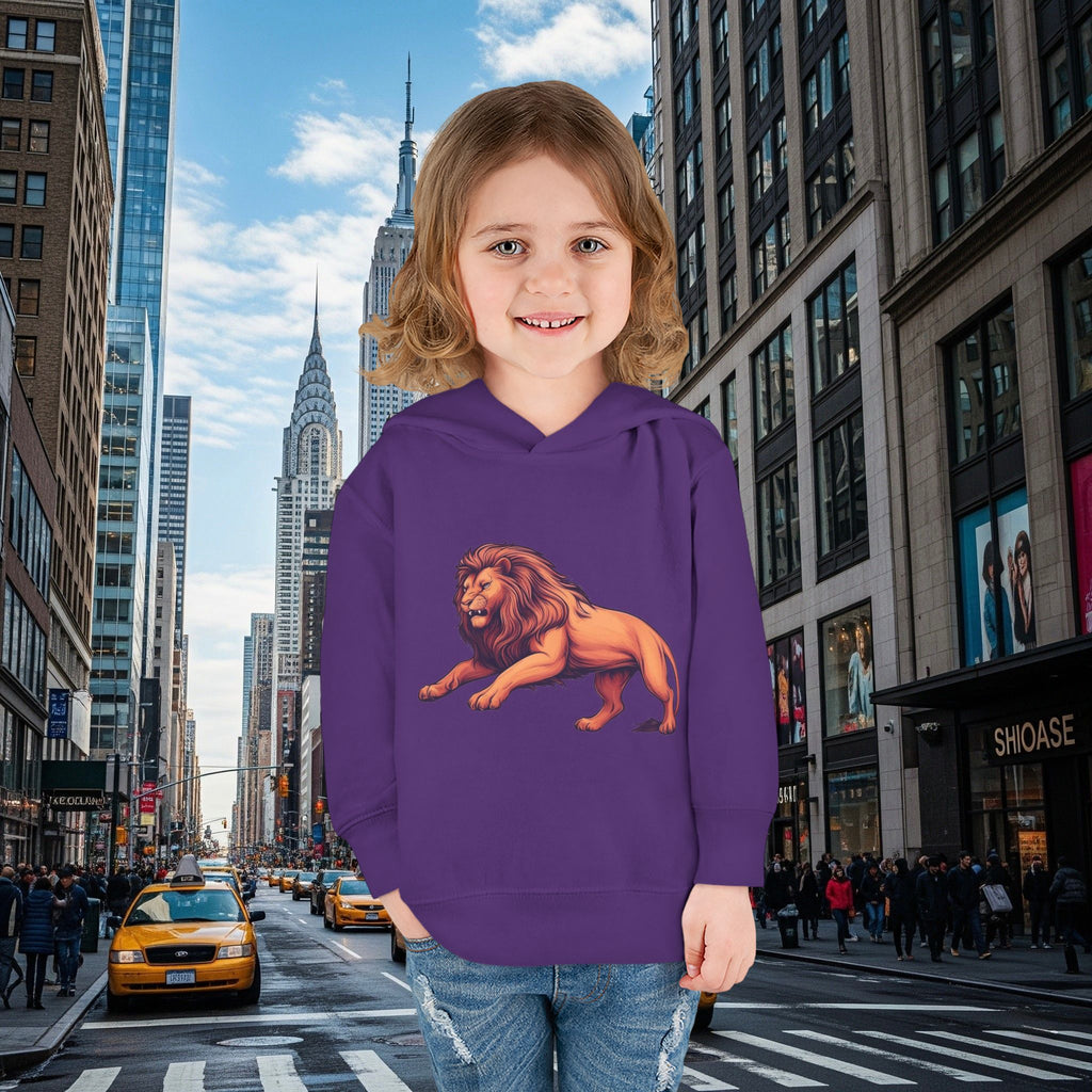 Legio Leo’s Toddler Pullover Fleece Hoodie (Grown Lion)