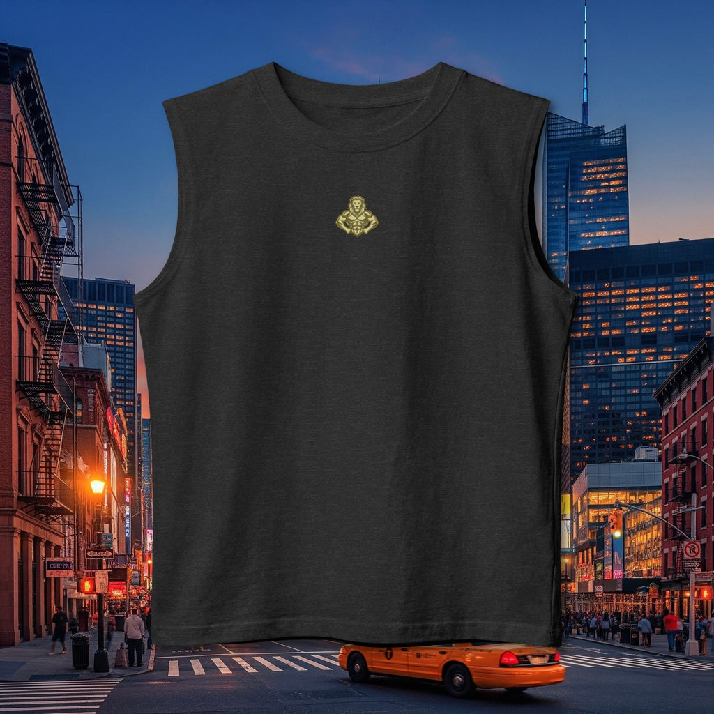 Muscle Tank — 'Elevate Your Legacy' Minimalist Gold Crest