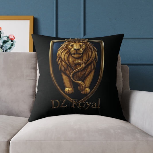 DZ Royal Square Poly Canvas Pillow