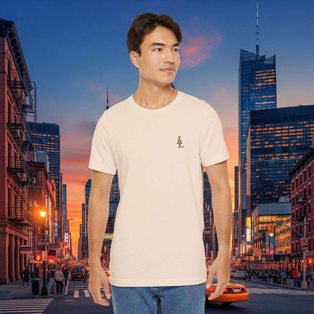 Legio Leo by DZ Royal Tee — Overlapping L’s Embroidered Short Sleeve T-Shirt