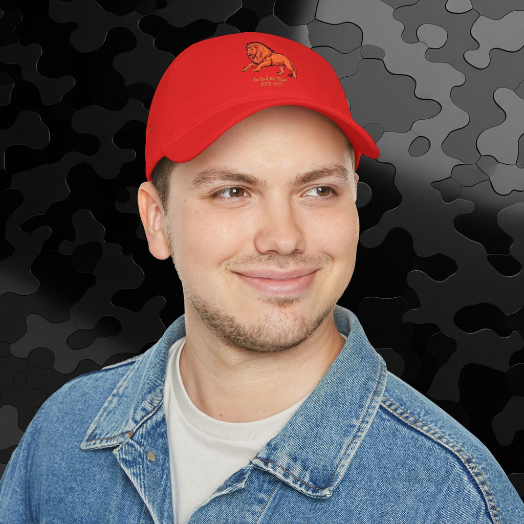 Low Profile Baseball Cap Original Mighty Lion Embroidery