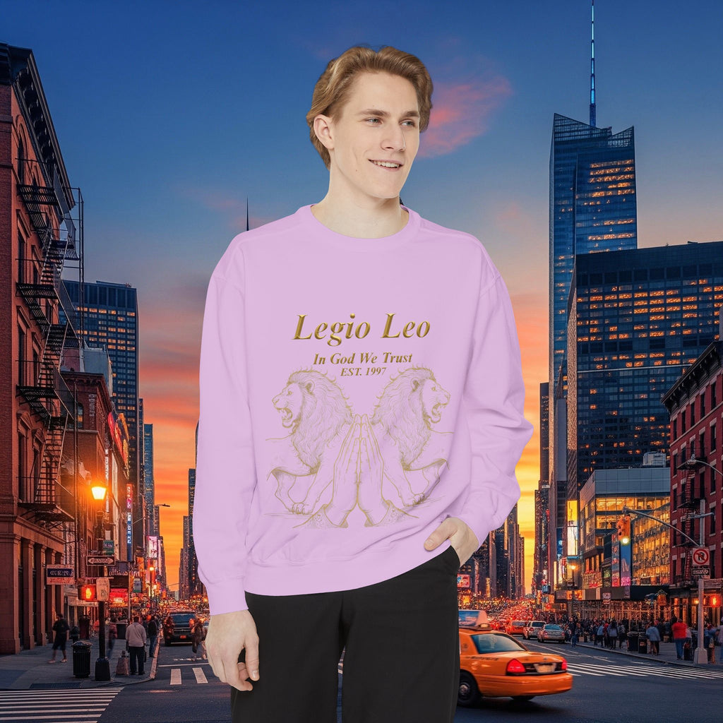 Legio Leo Sweatshirt – Minimal Gold Script Battle Ready Lions Crewneck