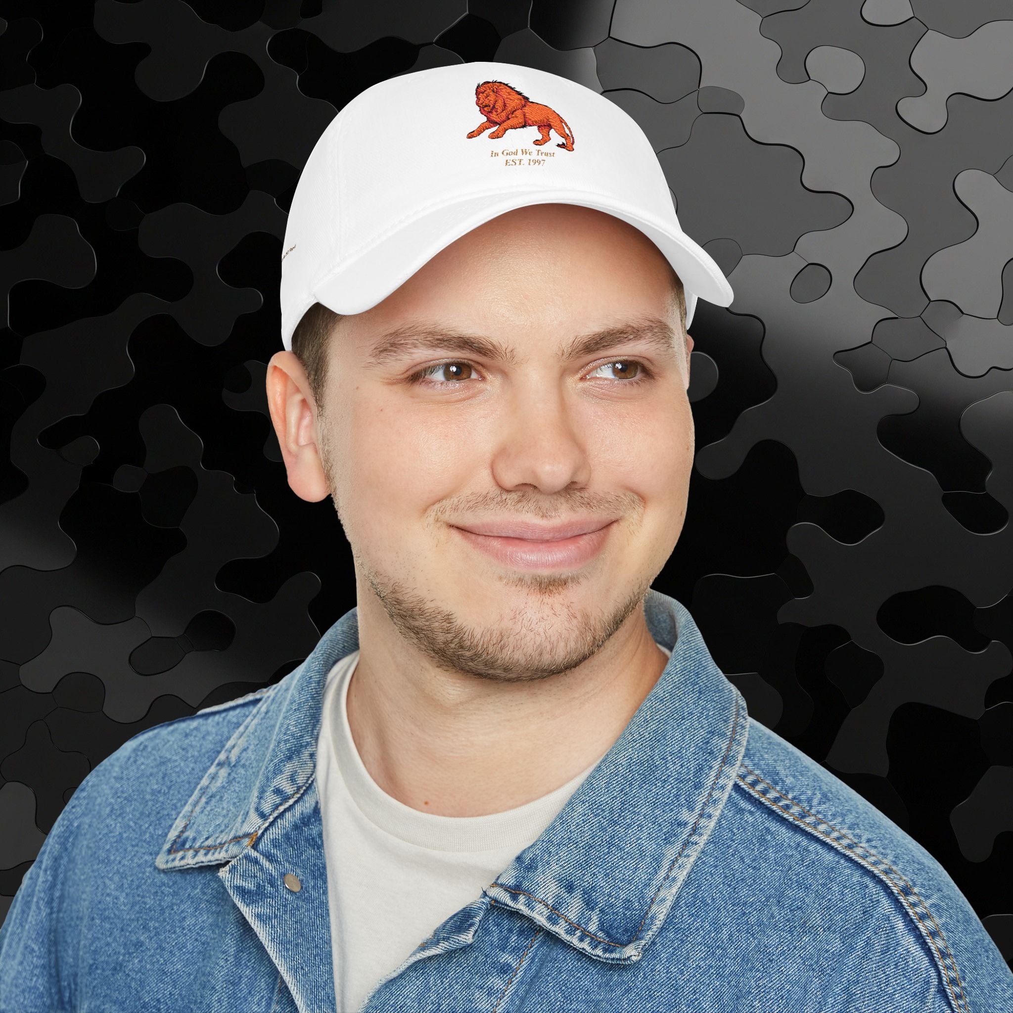 Low Profile Baseball Cap Original Mighty Lion Embroidery