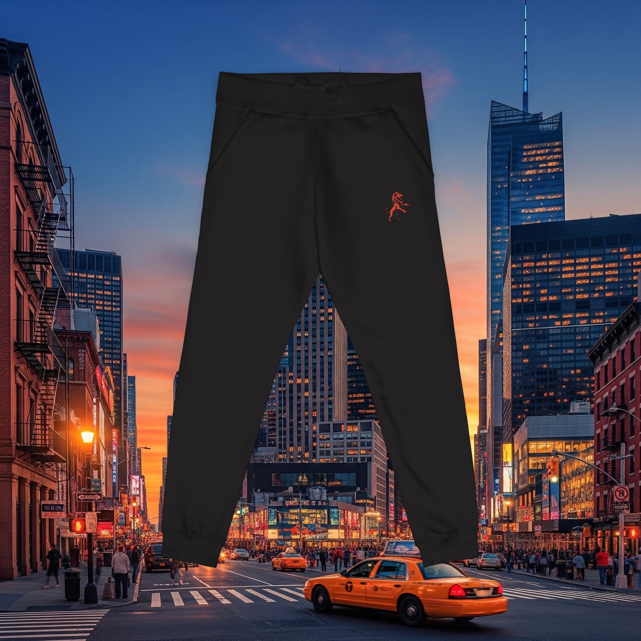 Embroidered Legio Leo Sweatpants — Classic Design Cozy Fleece Joggers
