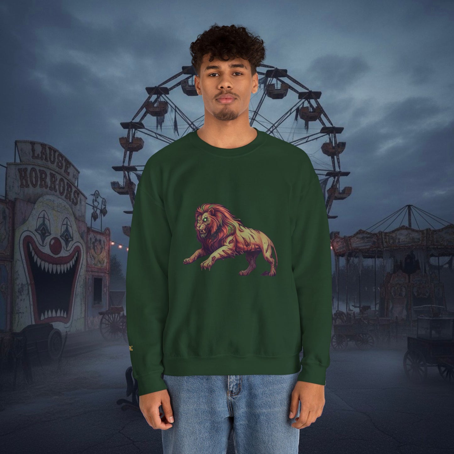 Undead Legio Leo by DZ Royal Crewneck Sweatshirt (Halloween Edition)