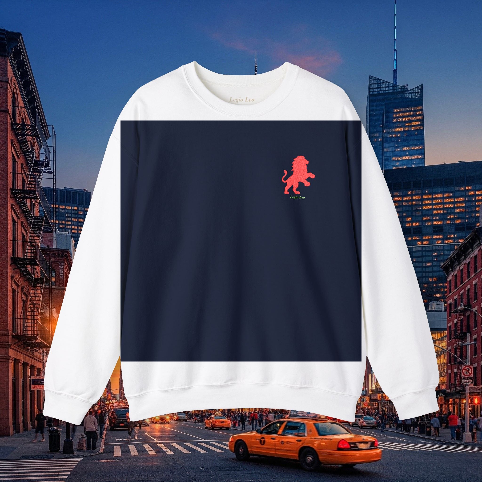 Legio Leo by DZ Royal Crewneck Sweatshirt | Mighty Lion Embroidered