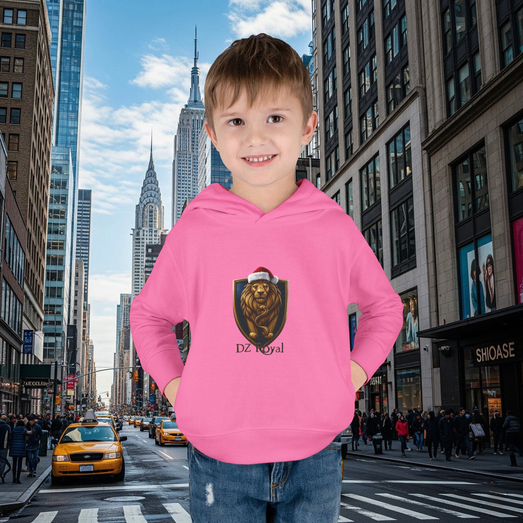 DZ Royal Christmas Toddler Pullover Fleece Hoodie (Grown Lion)