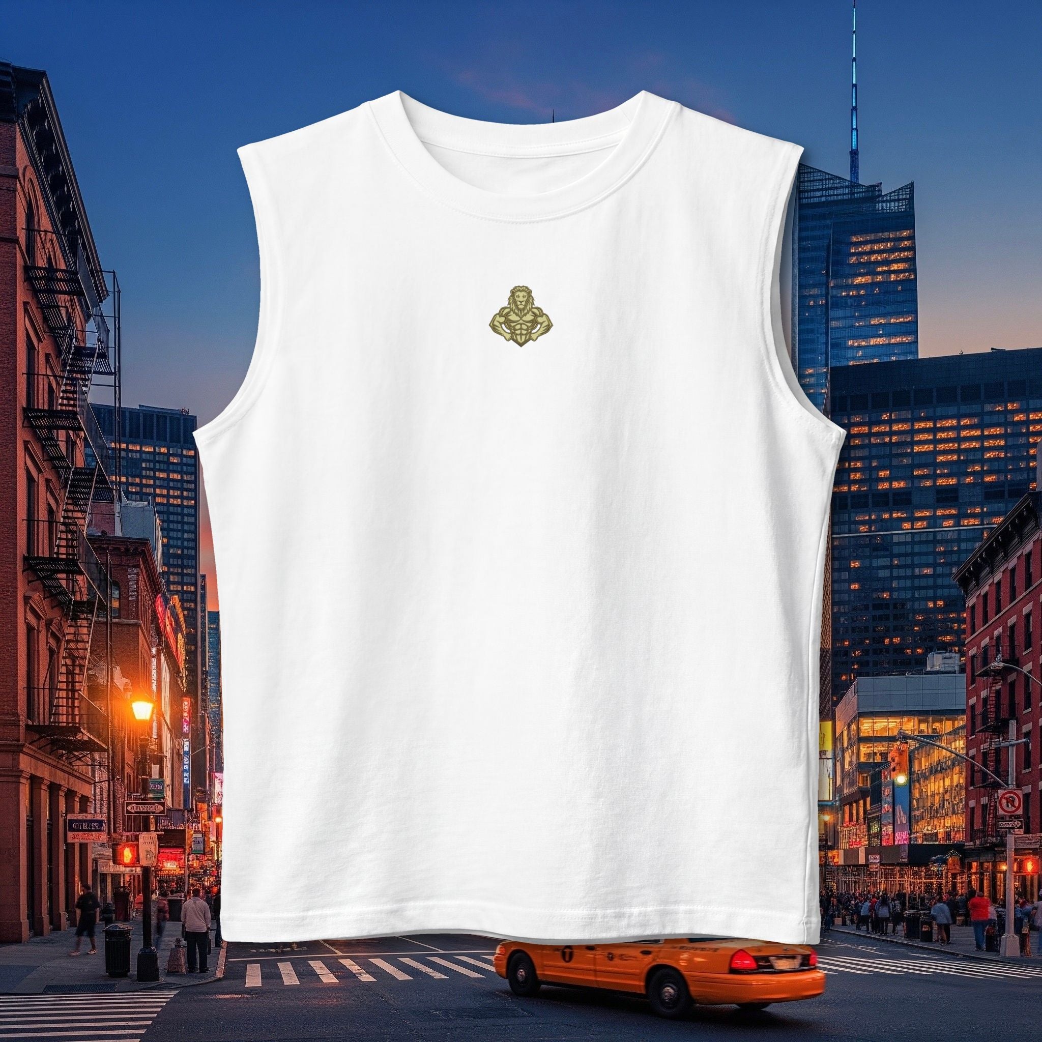 Muscle Tank — 'Elevate Your Legacy' Minimalist Gold Crest