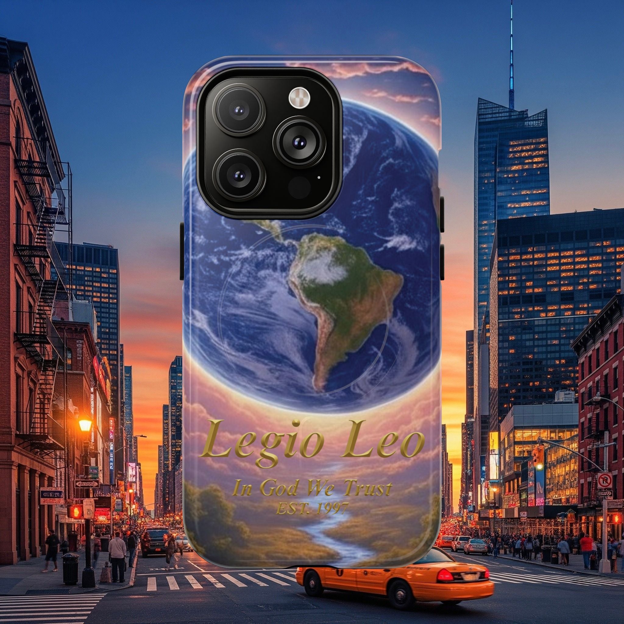 Stylish Tough Magnetic Phone Cases, Legio Leo Design