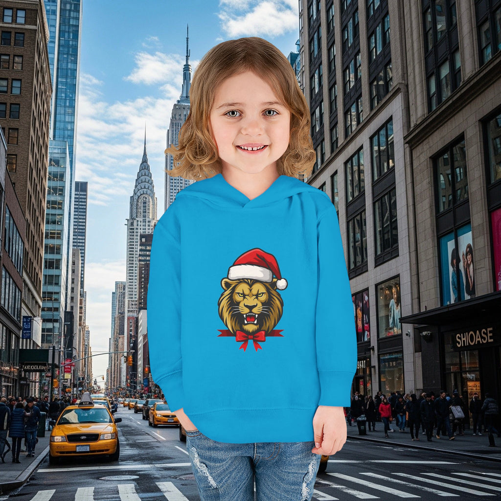 Christmas Legio Leo’s Toddler Pullover Fleece Hoodie (Grown Lion)