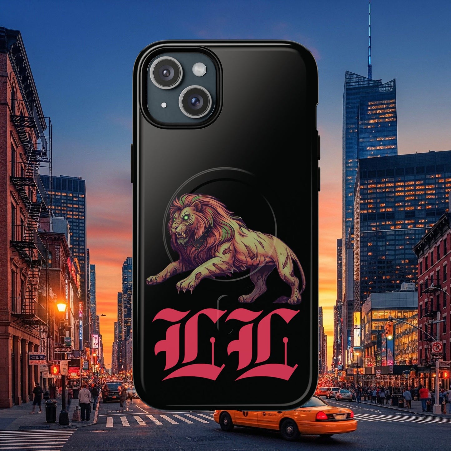 Tough Magnetic Phone Case, Undead Legio Leo Protector Case, A DZ Royal Design Case, Sleek Magnetic Shell