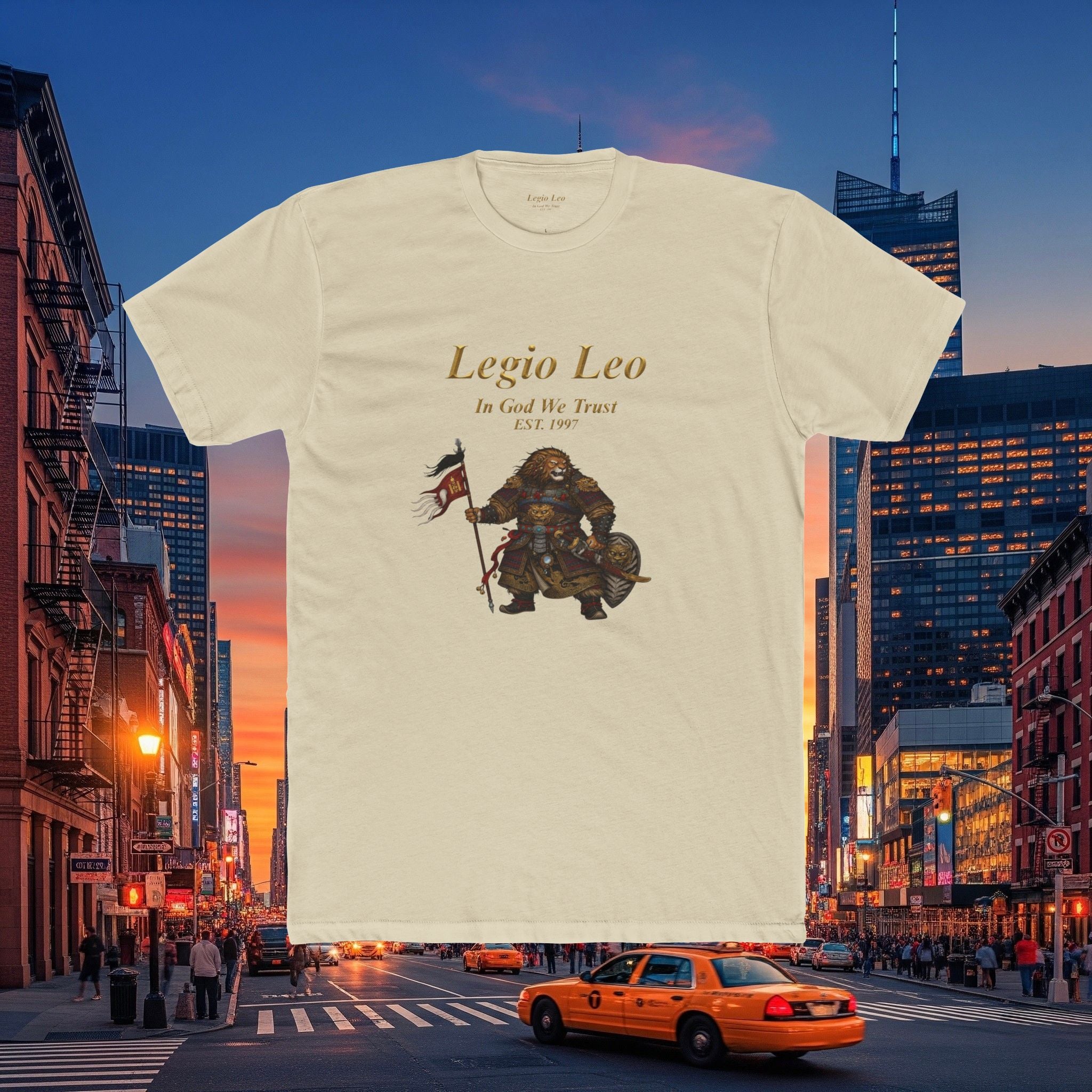 Legio Leo Cotton Crew Tee | Mongol Warrior Design
