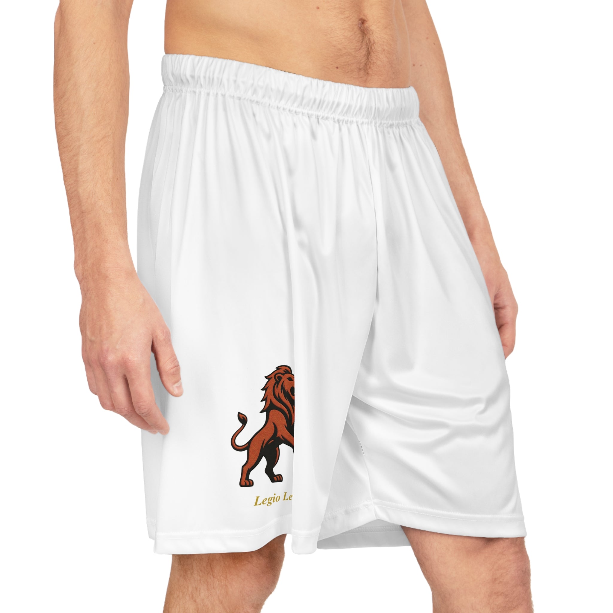 Legio Leo by DZ Royal Basketball Shorts for Athletes, Sporty Summer Wear, Unique Workout Gear, Active Lifestyle Apparel, Gift for Sports Lovers