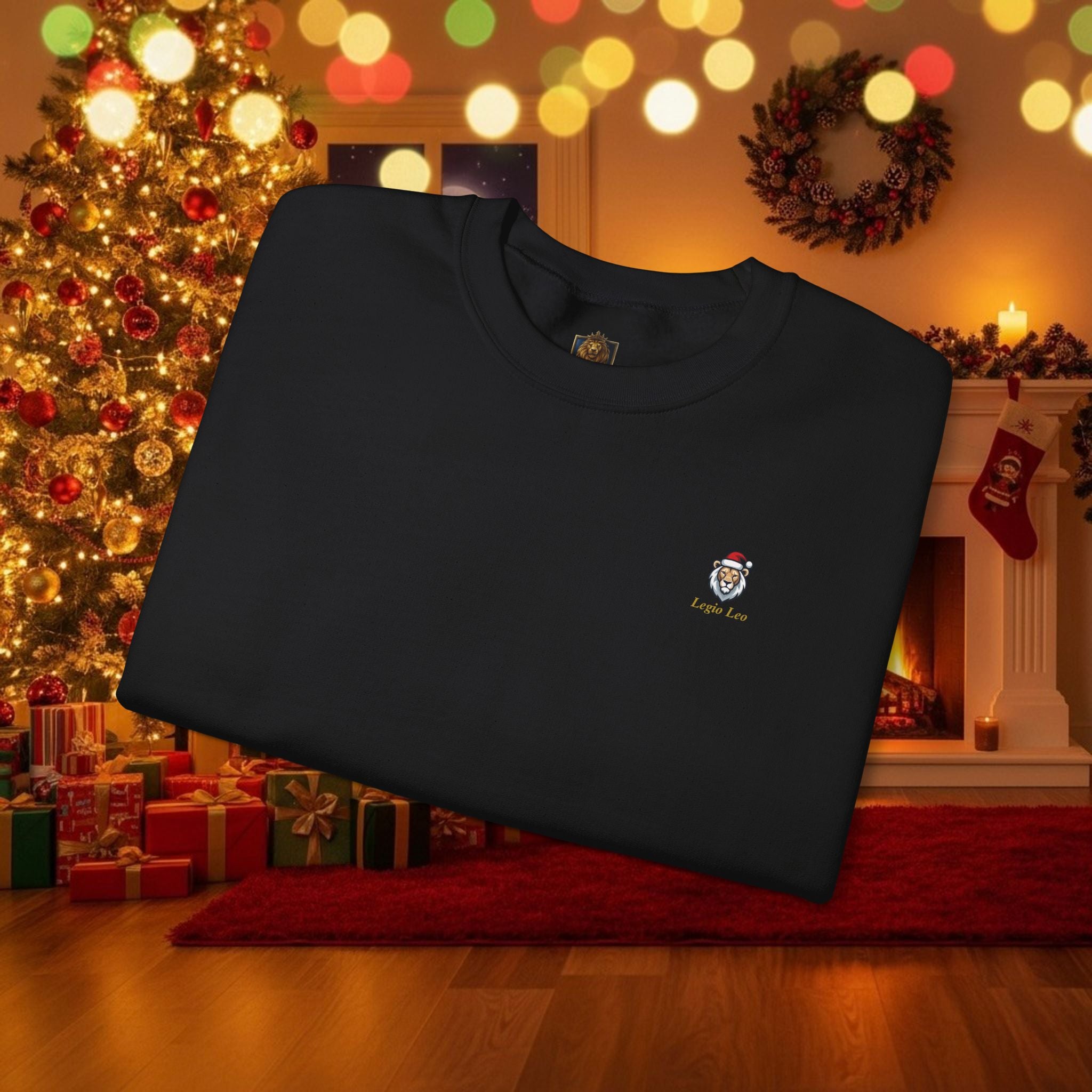 Christmas Holiday Legio Leo by DZ Royal Cozy Unisex Crewneck Sweatshirt for