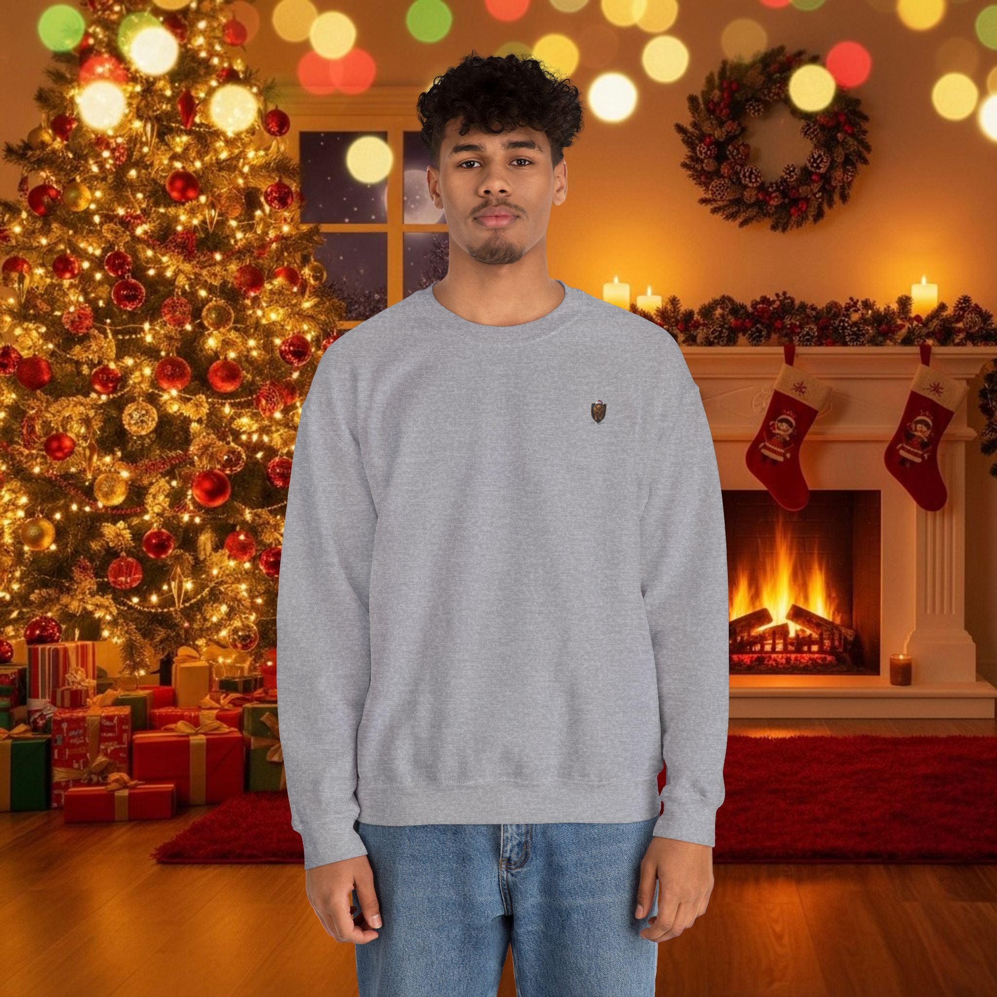 Christmas Holiday DZ Royal Cozy Unisex Crewneck Sweatshirt for