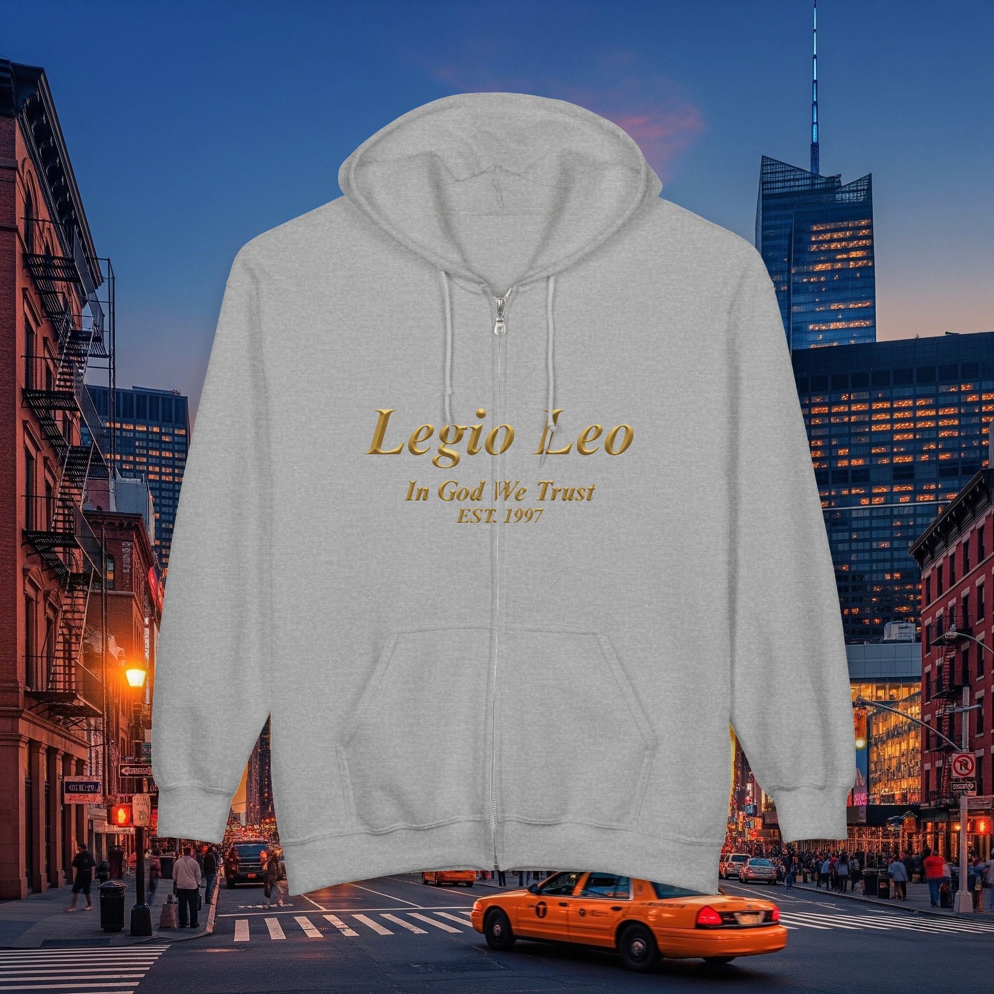 Legio Leo Zip Hoodie | Large Lion Emblem