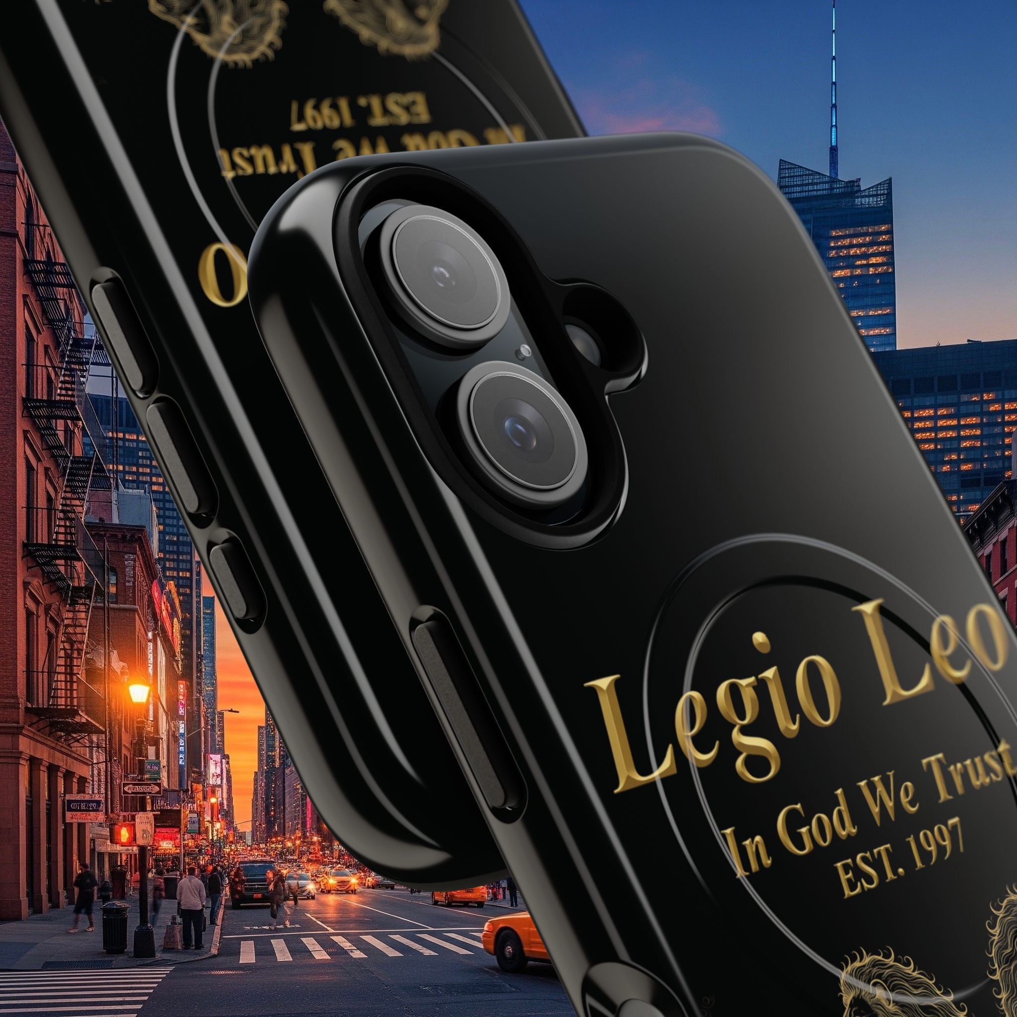 Tough Magnetic Phone Cases - Embrace Strength and Style, Legio Leo Design, Durable Protection