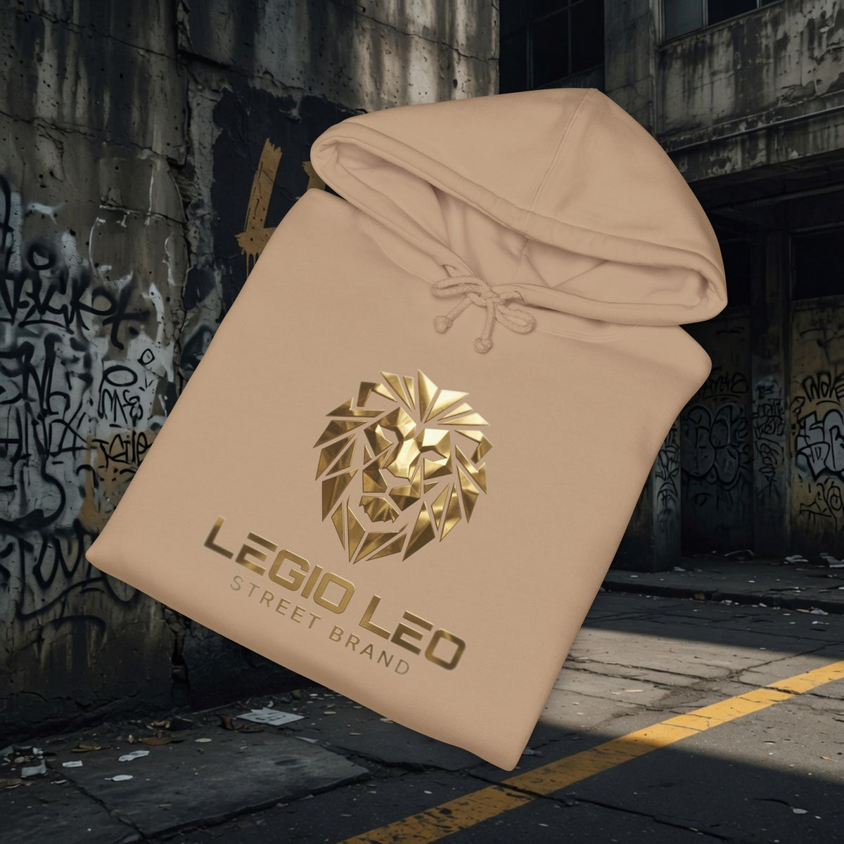 Legio Leo | Simple Urban Lion | Unisex Heavyweight Hooded Sweatshirt
