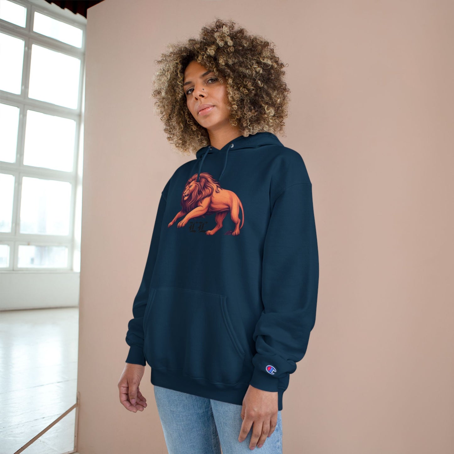 Champion/Legio Leo Hoodie by DZ Royal|Sweatshirt for Leos, Gift for Birthday, Astrology, University Apparel, Casual Wear