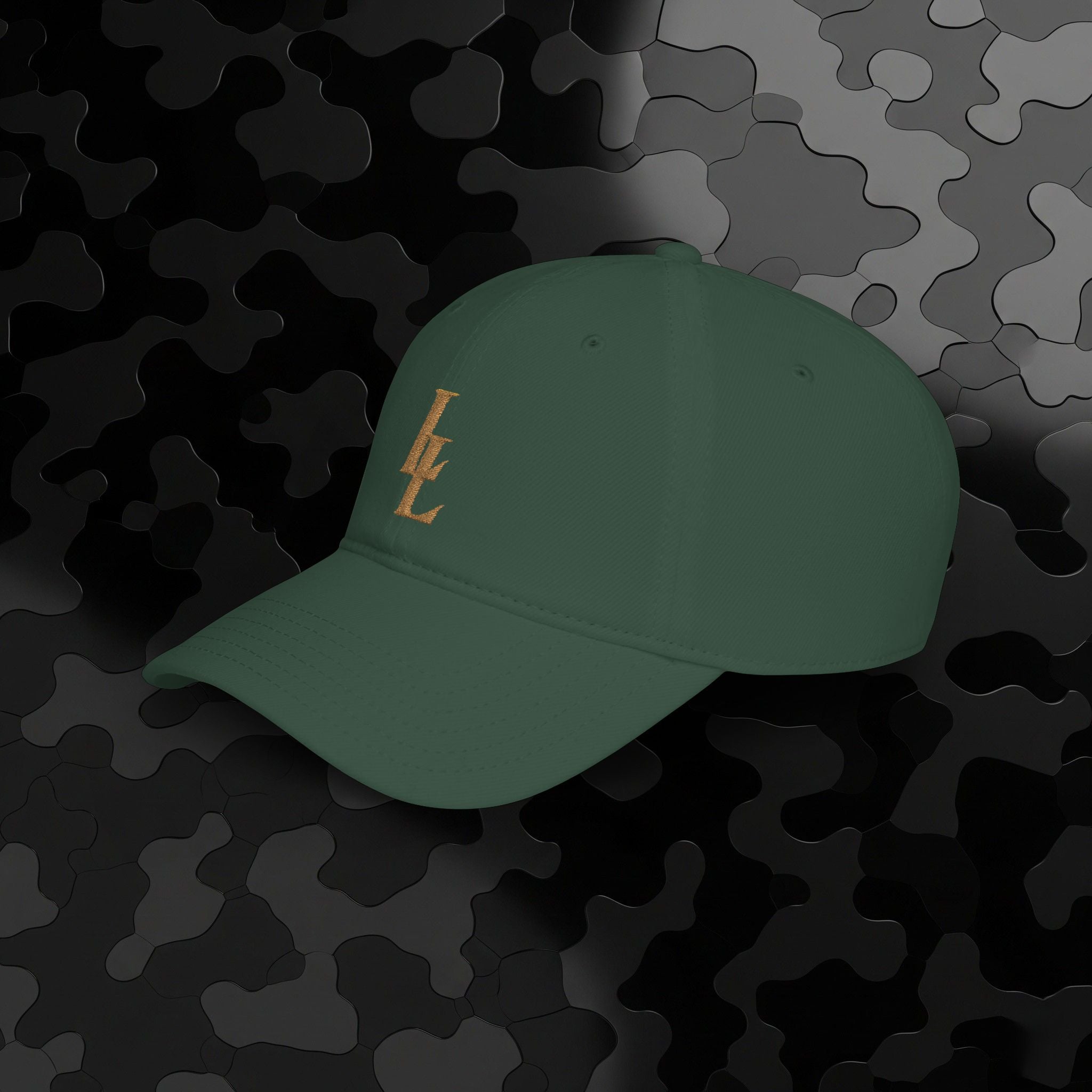 Low Profile Baseball Cap Overlapping 'LL' Embroidery