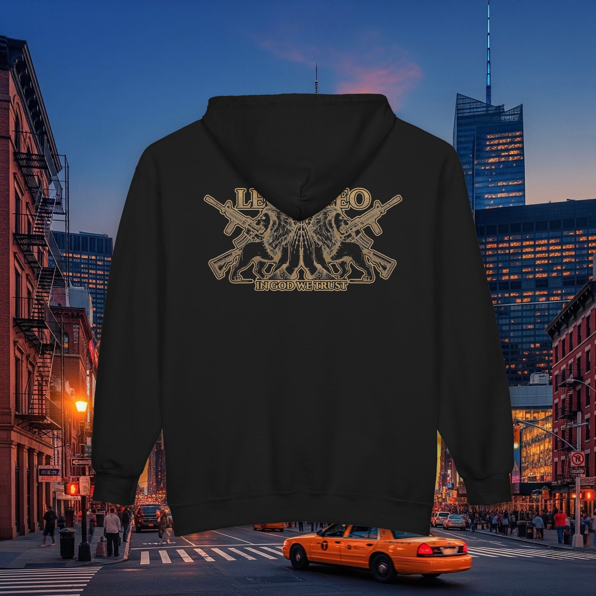 Legio Leo Zip Hoodie — Warrior Full-Zip Sweatshirt