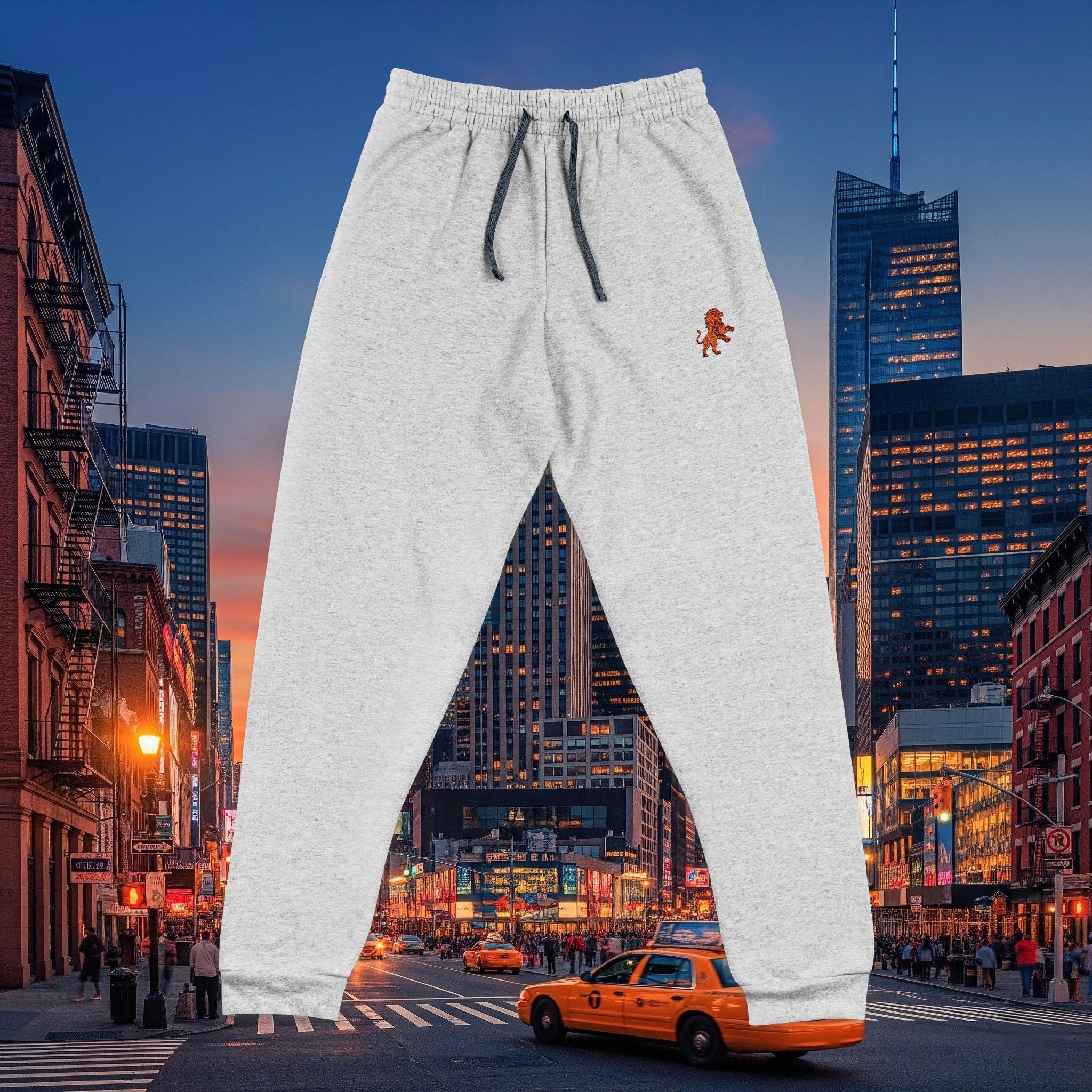 Legio Leo by DZ Royal Embroidered Joggers | Lion Design