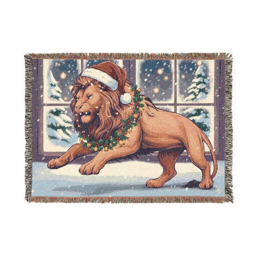 Festive Legio Leo by DZ Royal Woven Blanket for Cozy Winter Nights