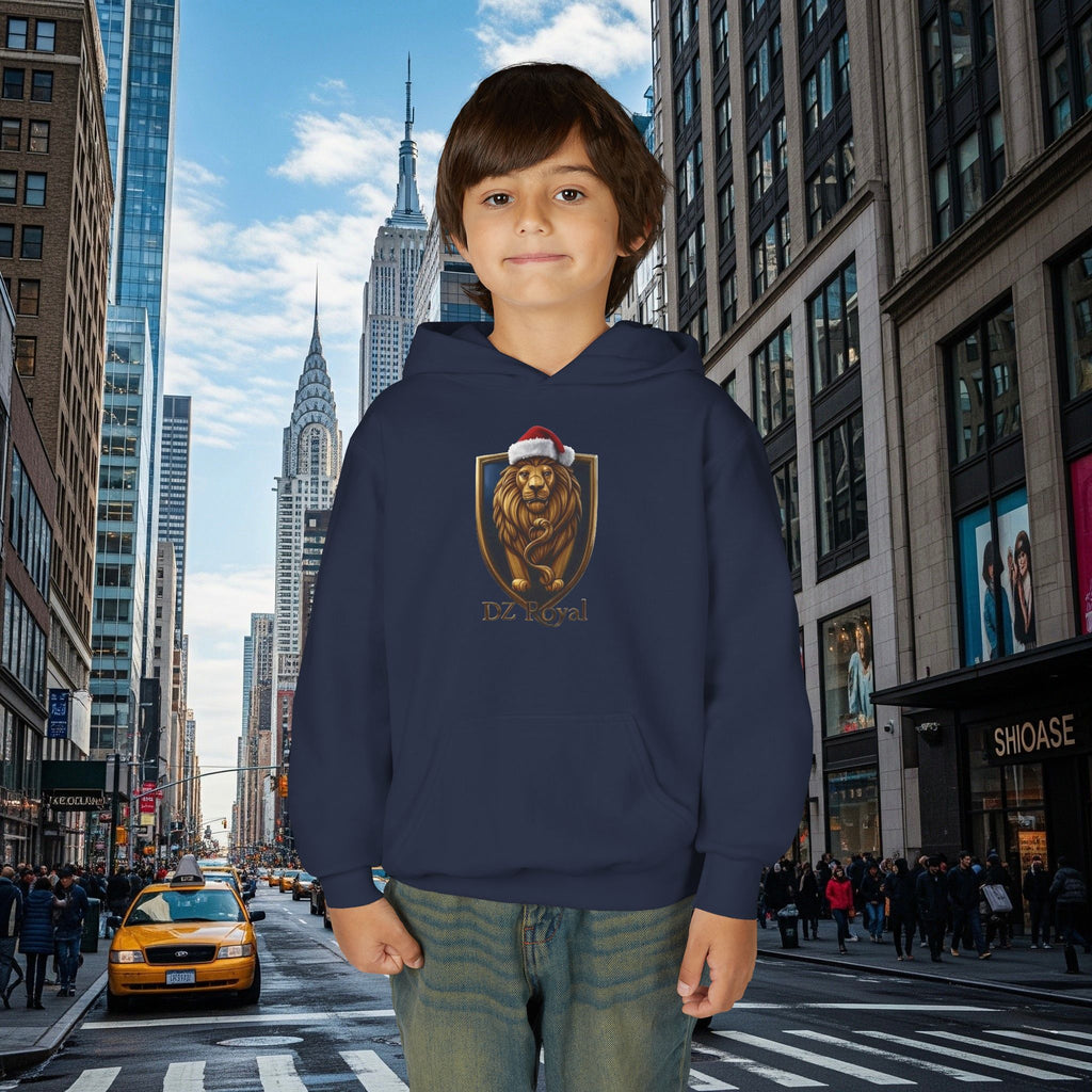 DZ Royal’s Christmas Youth Hoodie (Grown Lion)