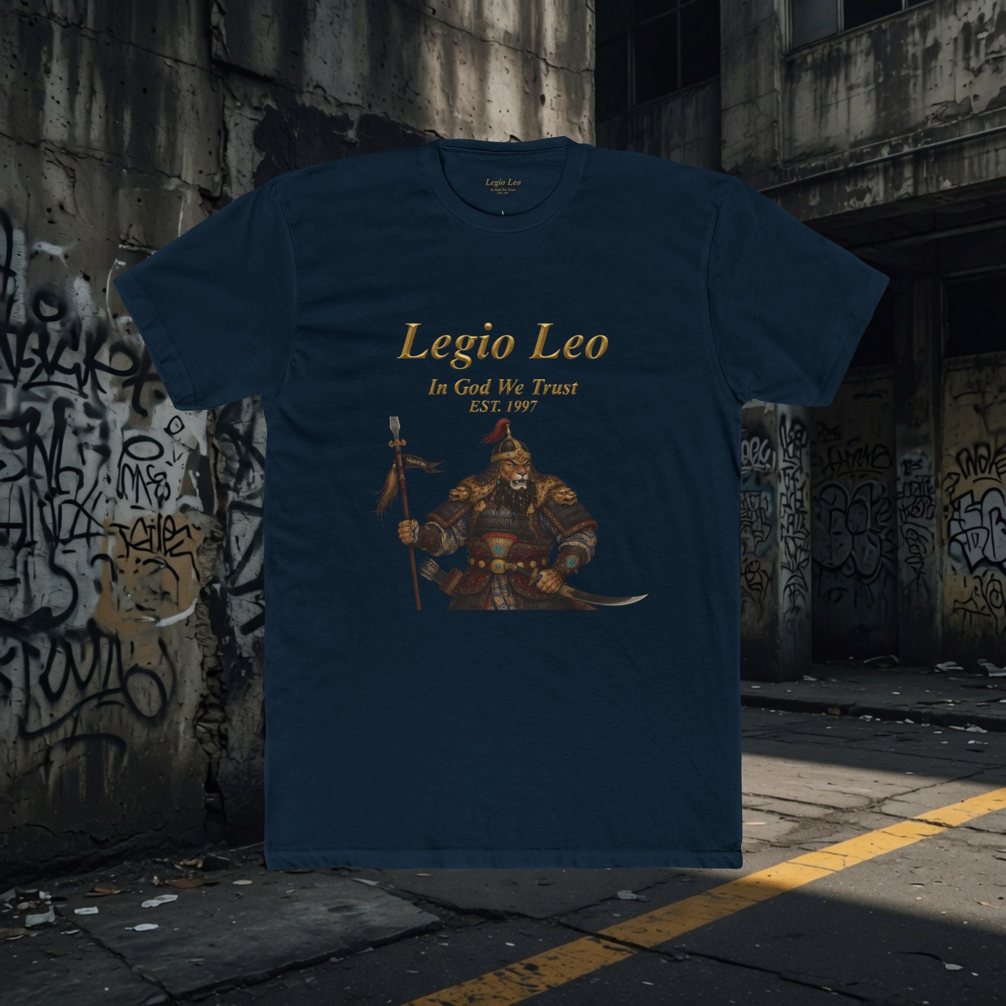 Legio Leo Warrior T-Shirt – “In God We Trust” Mongol Inspired Fighter Tee