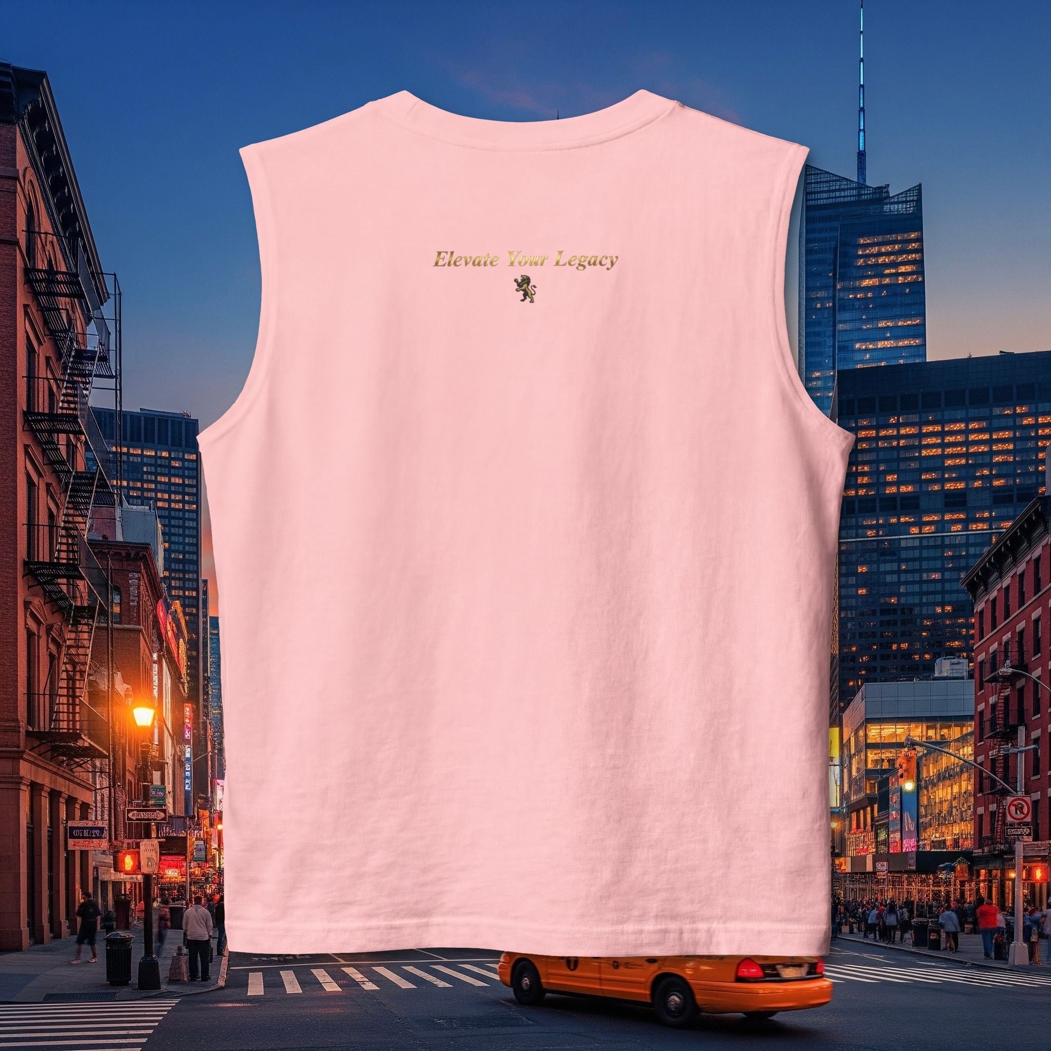 Muscle Tank — 'Elevate Your Legacy' Minimalist Gold Crest