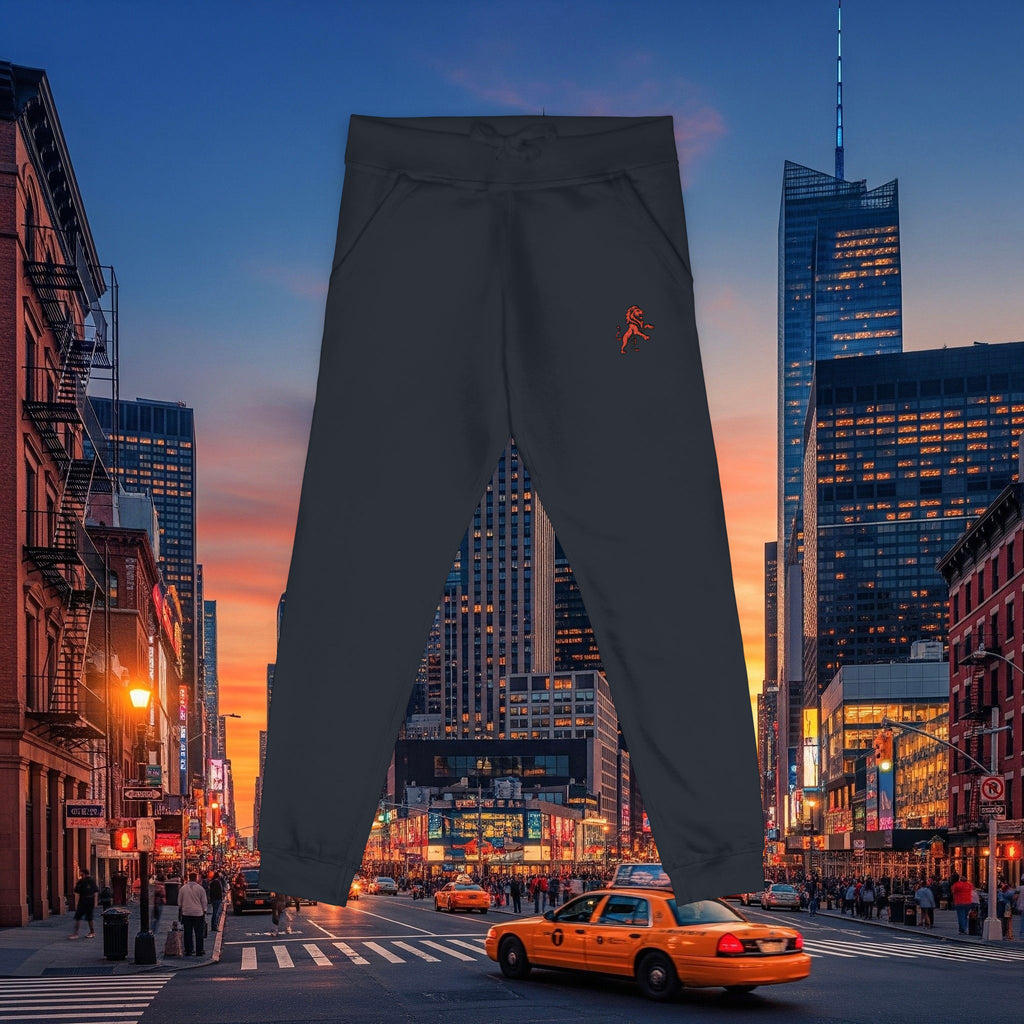 Embroidered Legio Leo Sweatpants — Classic Design Cozy Fleece Joggers