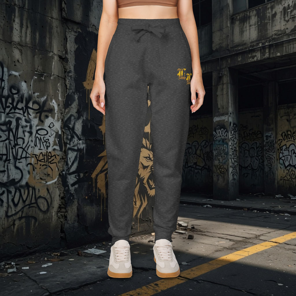 Legio Leo Embroidered Streetwear Fleece Sweatpants