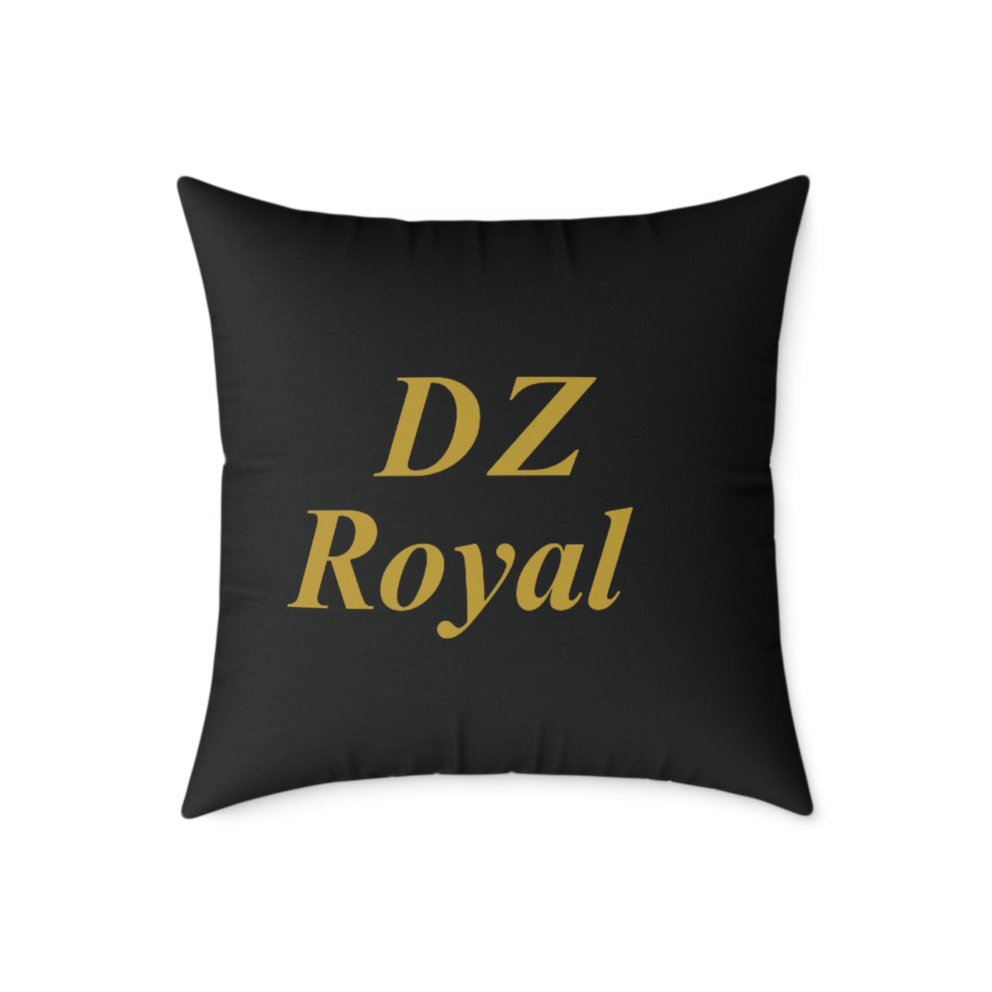DZ Royal Square Poly Canvas Pillow