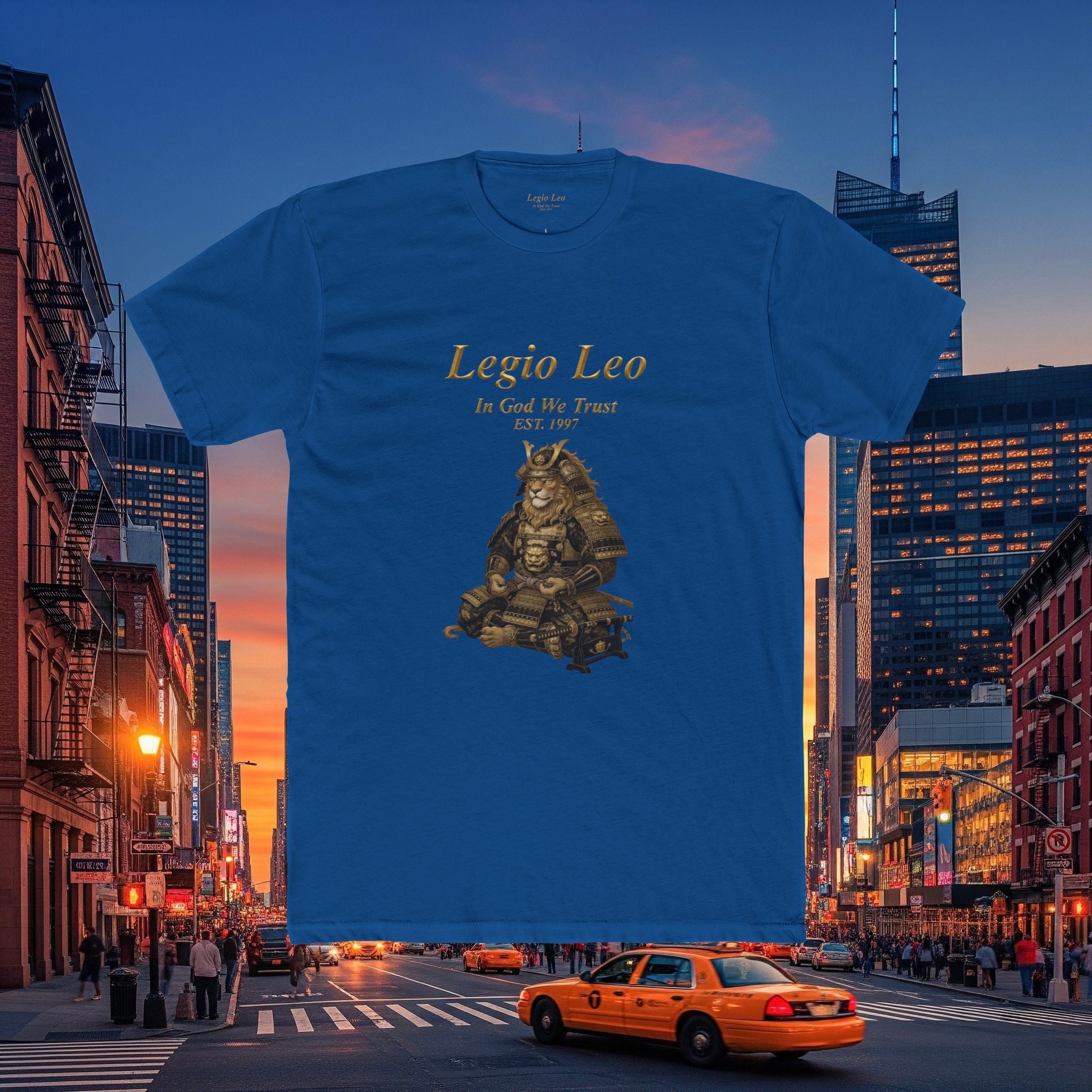 Legio Leo Honorary Peaceful Samurai Warrior Cotton Crew Tee