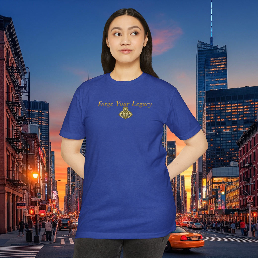 Forge Your Legacy T‑Shirt — Inspirational Vintage Emblem Tee