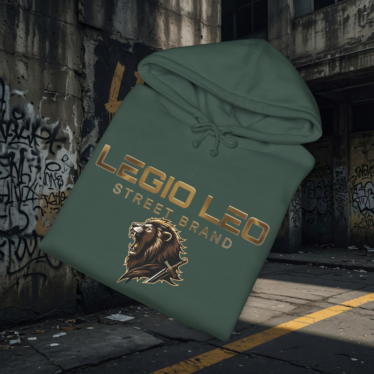 Legio Leo | Urban Street Wear | Unisex Heavyweight Hooded Sweatshirt