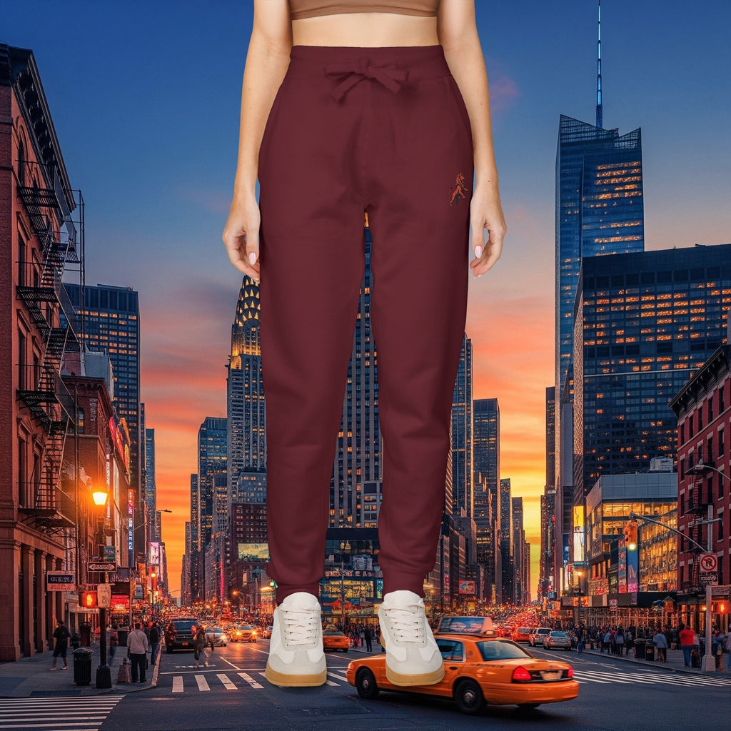 Embroidered Legio Leo Sweatpants — Classic Design Cozy Fleece Joggers