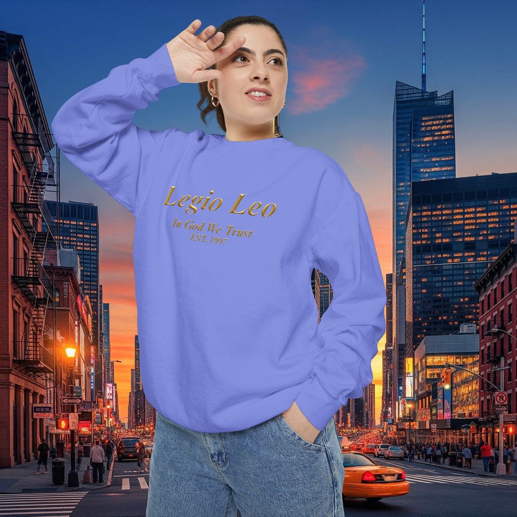 Legio Leo Sweatshirt – Minimal Gold Script Brothers 4 Life  Crewneck