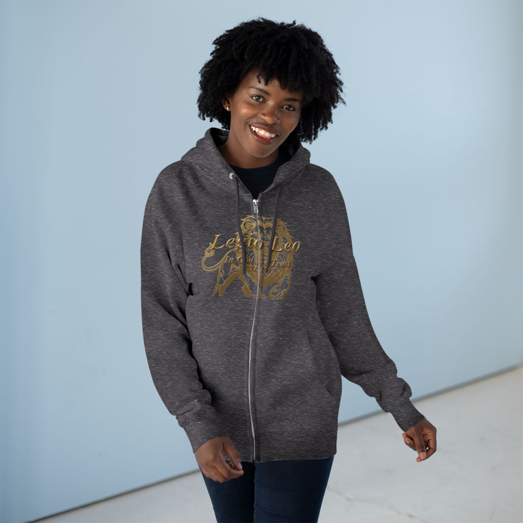 Legio Leo Warrior Zip Hoodie — "Fierce" Definition Streetwear
