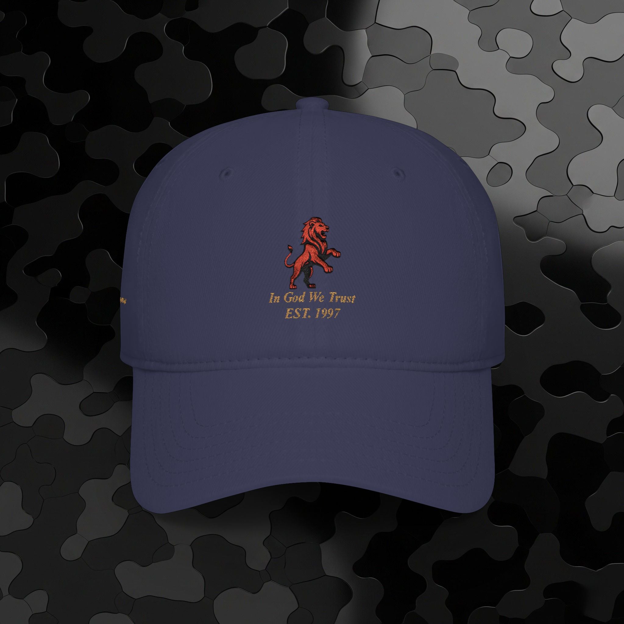 Low Profile Baseball Cap Classic Lion Logo Embroidery