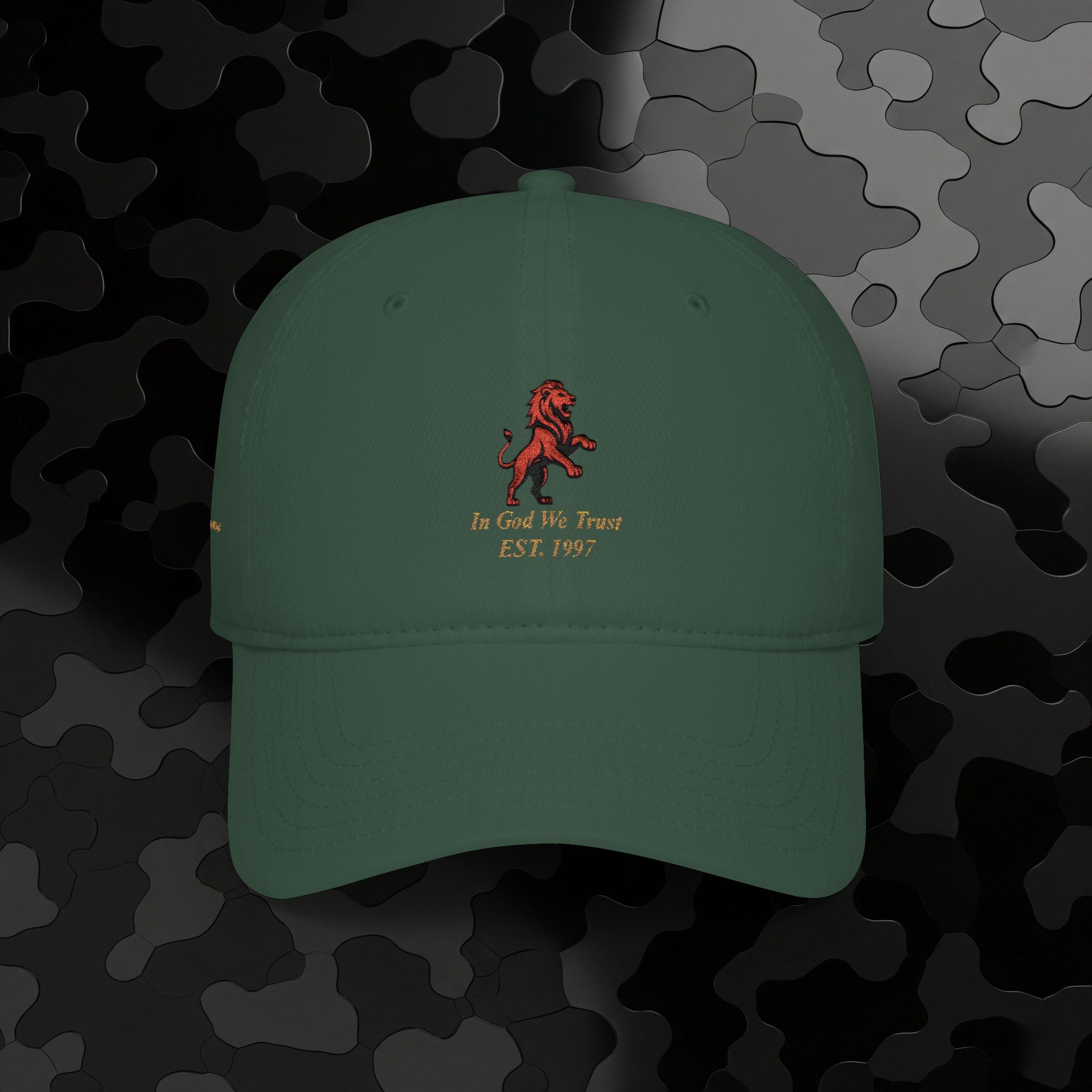 Low Profile Baseball Cap Classic Lion Logo Embroidery