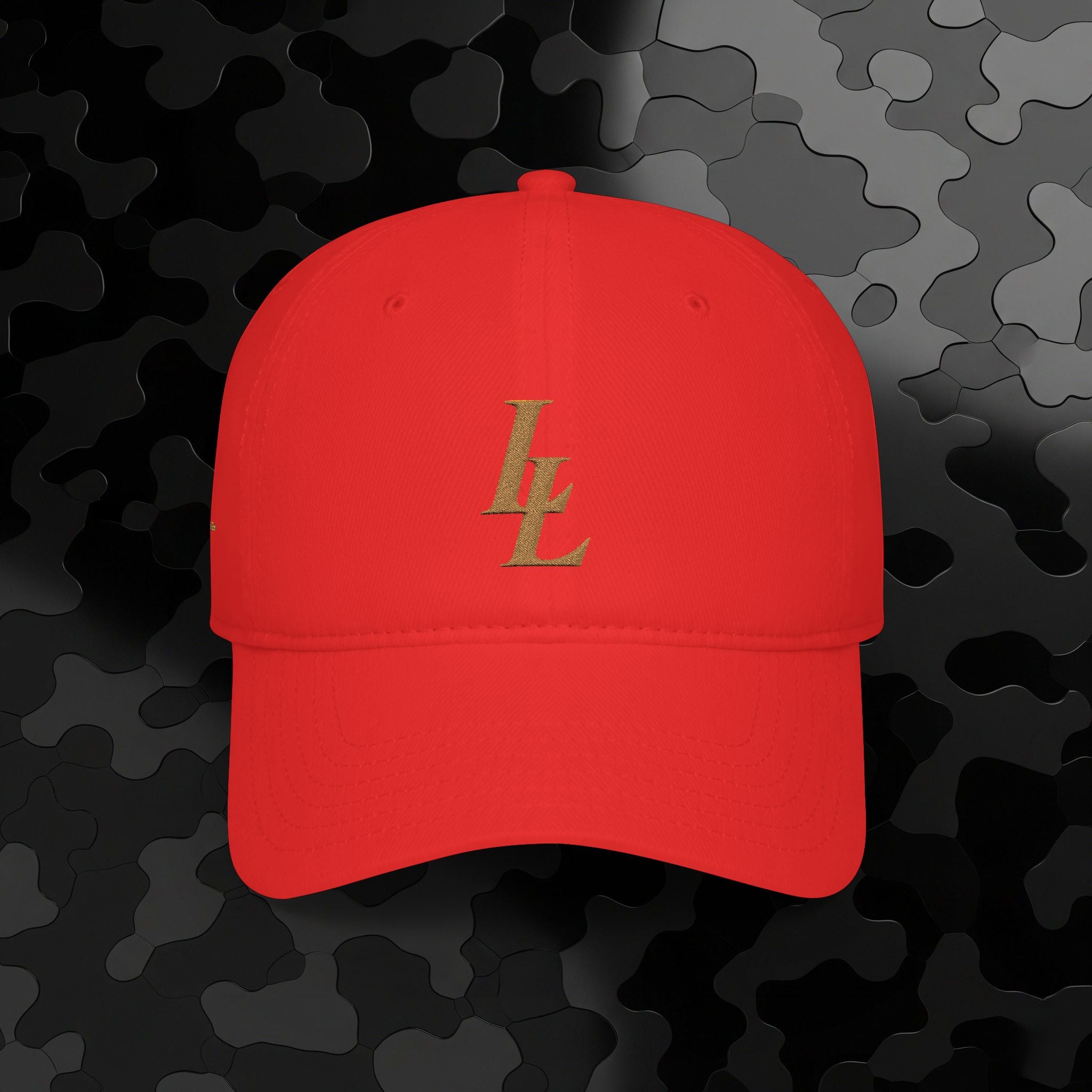 Low Profile Baseball Cap Overlapping 'LL' Embroidery