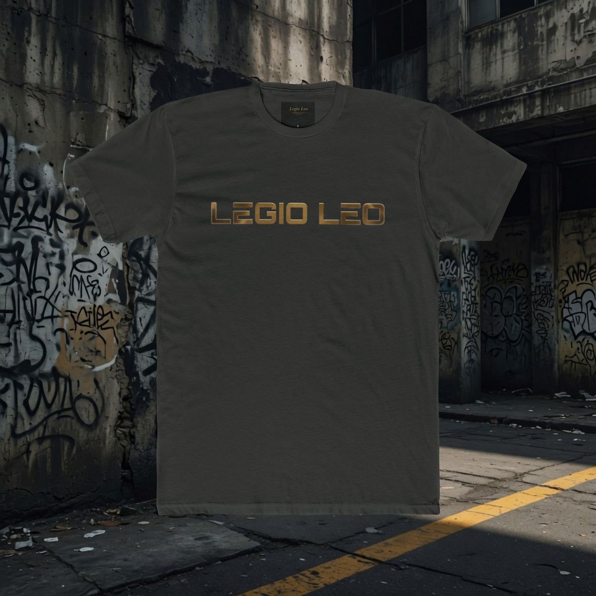 Legio Leo Graphic Tee — "In God We Trust" Back Print Cotton T-Shirt