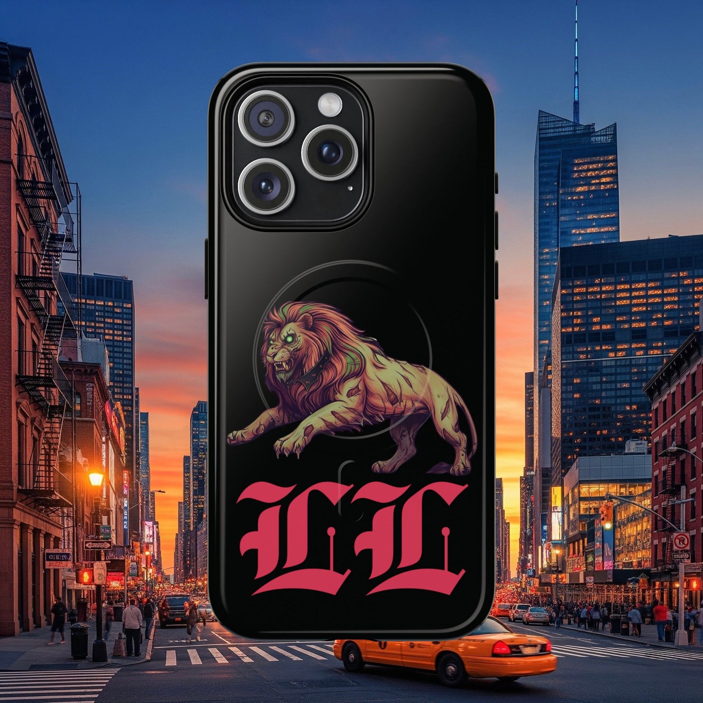 Tough Magnetic Phone Case, Undead Legio Leo Protector Case, A DZ Royal Design Case, Sleek Magnetic Shell