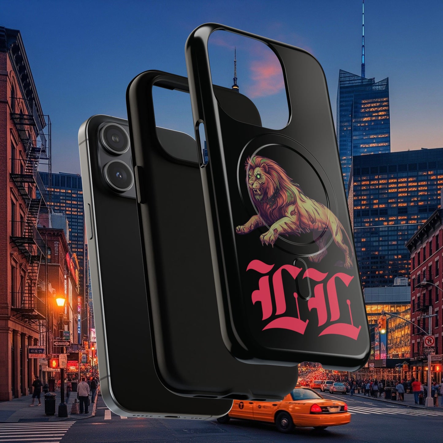 Tough Magnetic Phone Case, Undead Legio Leo Protector Case, A DZ Royal Design Case, Sleek Magnetic Shell
