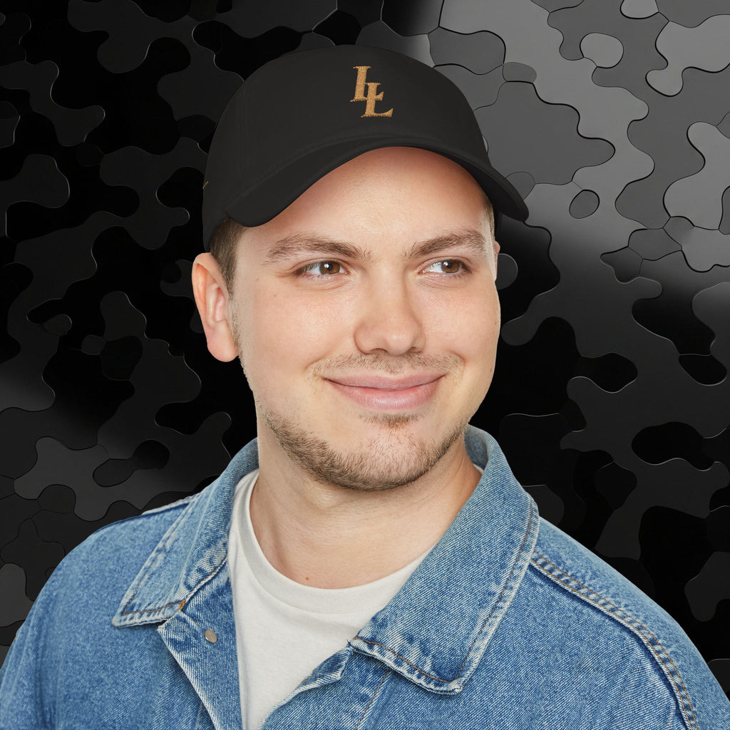 Low Profile Baseball Cap Overlapping 'LL' Embroidery