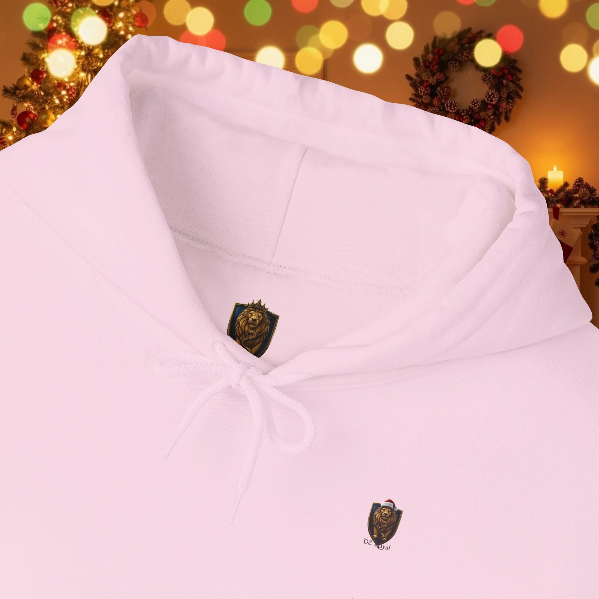 Christmas Holiday DZ Royal Cozy Unisex Hooded Sweatshirt