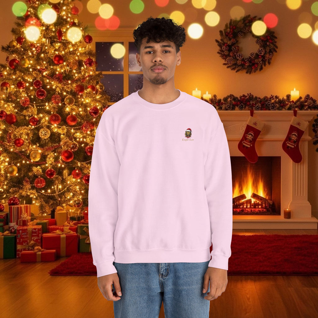 Christmas Holiday Legio Leo by DZ Royal Cozy Unisex Crewneck Sweatshirt for