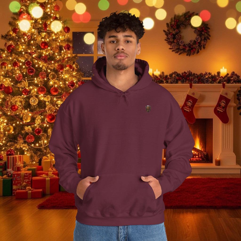 Christmas Holiday DZ Royal Cozy Unisex Hooded Sweatshirt